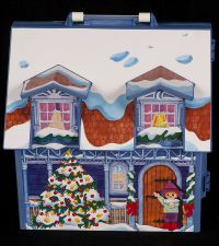 Playmobil #5755 Christmas Portable Take Along Playset Holiday House + Extra